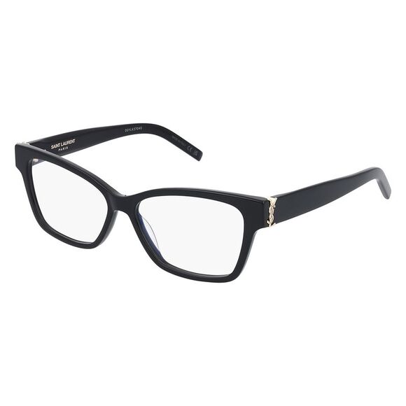 Saint Laurent MONOGRAM SL M116O 001 Black Plastic Cat-Eye Eyeglasses 55mm - Picture 1 of 2